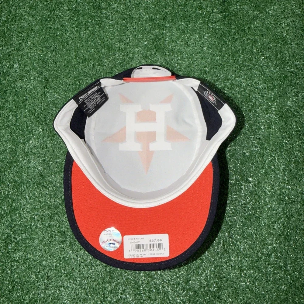 Men's New Era Retro Painter Hat Houston Astros MLB Adjustable Hat - Picture 7 of 7